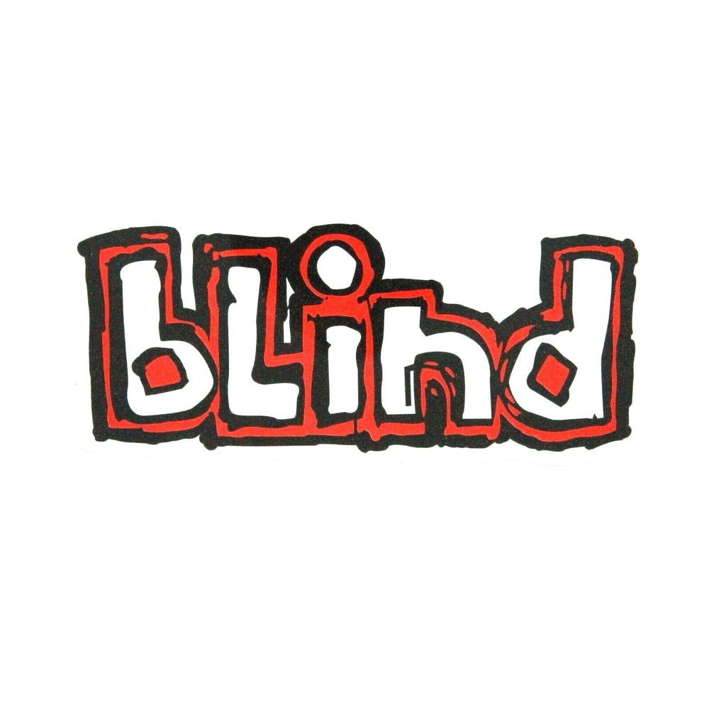 Blind Skateboard Sticker Red 6.5 Inches - Early 2000's